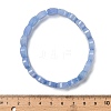 Oval Natural Malaysia Jade Beaded Stretch Bracelets G-P589-02A-01-5