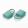 Spray Painted Alloy Pendants PALLOY-Q433-031C-RS-2