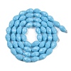 Opaque Solid Color Imitation Jade Beads Strands EGLA-N013-P8mm-D10-2