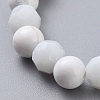 Synthetic Turquoise Beads Stretch Bracelets BJEW-JB05003-03-2