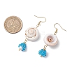 Shell Glass Dangle Earrings EJEW-MZ00424-05-3