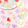 40Pcs UV Plating Rainbow Iridescent Transparent Acrylic Beads MACR-FS0002-19-2