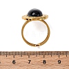 Oval Synthetic Blue Goldstone Finger Rings RJEW-M063-01G-15-3