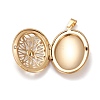 304 Stainless Steel Rhinestone Locket Pendants STAS-K197-10G-3