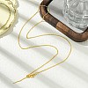 1mm Rack Plating Brass Cable Chain Adjustable Slider Necklaces for Women Men MAK-L044-04G-3