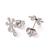 Non-Tarnish 201 Stainless Steel Stud Earring Findings STAS-G266-05P-2