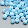 Transparent Stripe Resin Beads RESI-S345-8mm-04-1