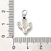 Brass Micro Pave Clear Cubic Zirconia Pendants KK-L225-032P-3