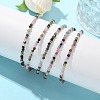 Natural Tourmaline Bead Bracelets BJEW-JB04555-06-9