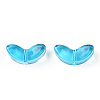 Spray Painted Transparent Glass Beads LS-GLAA-T022-27B-2