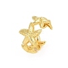 Brass Cuff Rings for Women RJEW-H256-17B-G-4