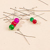 304 Stainless Steel Flat Head Pins & Eye Pin STAS-PH0019-40P-6