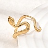 304 Stainless Steel Cuff Open Rings STAS-H259-06G-3