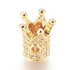 Brass Micro Pave Cubic Zirconia Beads LS-ZIRC-F088-029G-1