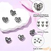 6Pcs 6 Styles 316 Surgical Stainless Steel European Beads STAS-CJ0002-69-3