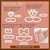 4 Sets 4 Styles Plastic Clay Pressed Molds AJEW-SC0004-09D-2