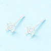925 Sterling Silver Post Stud Earring Settings STER-P047-06A-S-2
