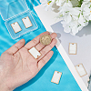 6Pcs Natural Freshwater Shell Pendants BSHE-BC0001-20B-3