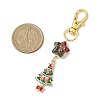 Christmas Theme Alloy Enamel with Rhinestone Pendant Decoration KEYC-JKC00977-03-3