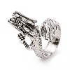 Dragon Wide Band Rings for Men RJEW-F126-08AS-1