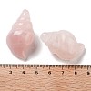 Natural Rose Quartz Carved Figurines DJEW-L023-H01-3