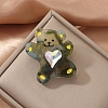 Bear with Heart Acrylic Brooches PW-WGADFEC-03-1