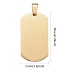 304 Stainless Steel Big Pendants LS-STAS-I140-19F-G-4