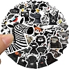 50Pcs PVC Waterproof Animals Stickers PW-WG344AB-01-2