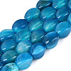 Dyed & Heated Natural Agate Beads Strands G-N359-14A-03-2