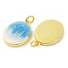 Brass Enamel Pendants KK-S401-09G-2