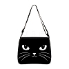 Cat Polyester Shoulder Bags PW-WG04021-14-1