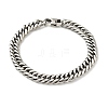 Non-Tarnish 201 Stainless Steel Cuban Link Chains Bracelet for Men Women BJEW-H550-07A-P-1