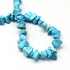 Dyed Synthetic Turquoise Stone Bead Strands X-G-R192-B24-2