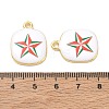 Printed Brass Pendants KK-CBAF9BC-08G-05-3