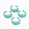 Spray Painted Alloy Cuff Rings X-RJEW-T011-33B-RS-1