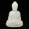 Natural White Jade Carved Mahavairocana Buddha Statue Home Decoration G-PW0007-049-1