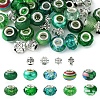 DIY Tibetan Style Alloy & Resin European Beads Making Finding Kits DIY-FS0006-78A-2