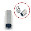 Tarnish Resistant 304 Stainless Steel Magnetic Clasps with Glue-in Ends STAS-E006-37-1