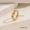 Heart Brass Micro Pave Cubic Zirconia Finger Rings for Women MC1356-6-2