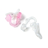 40Pcs 2 Colors Plastic Clip-on Earring Findings KY-FS0001-23-2