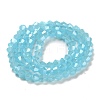 Imitation Jade Electroplate Glass Beads Strands EGLA-F029-J4mm-A03-2