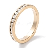 Brass Micro Pave Cubic Zirconia Finger Rings for Women KK-C077-12G-1