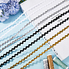 50M 4 Colors Wave Bending Fringe Trim OCOR-GF0003-46-4