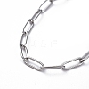 304 Stainless Steel Paperclip Chain Bracelets X-BJEW-JB04967-2