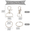 20Pcs Alloy Swivel Clasps FIND-YW0007-78-3