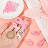  20 Sets 3 Sizes Breast Cancer Awareness Ribbon Enamel Pin JEWB-NB0001-19-3