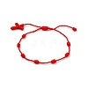 Adjustable Nylon Thread Braided Anklets AJEW-AN00313-1
