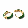 Enamel Hoop Earrings EJEW-G344-02G-04-2