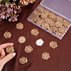 CRASPIRE 60Pcs 3 Styles Adhesive Wax Seal Stickers DIY-CP0010-22-3