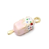 Food Theme Alloy Enamel Pendants X-FIND-C075-10B-G-2